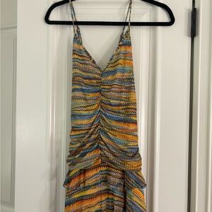 Wild Fable Orange Blue Sundress Sleeveless Mini